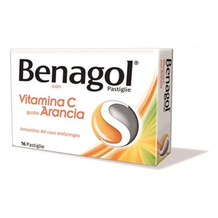 Benagol Vitamina C Arancia 16 Pastiglie Benagol Vitamina C Arancia 16 Pastiglie