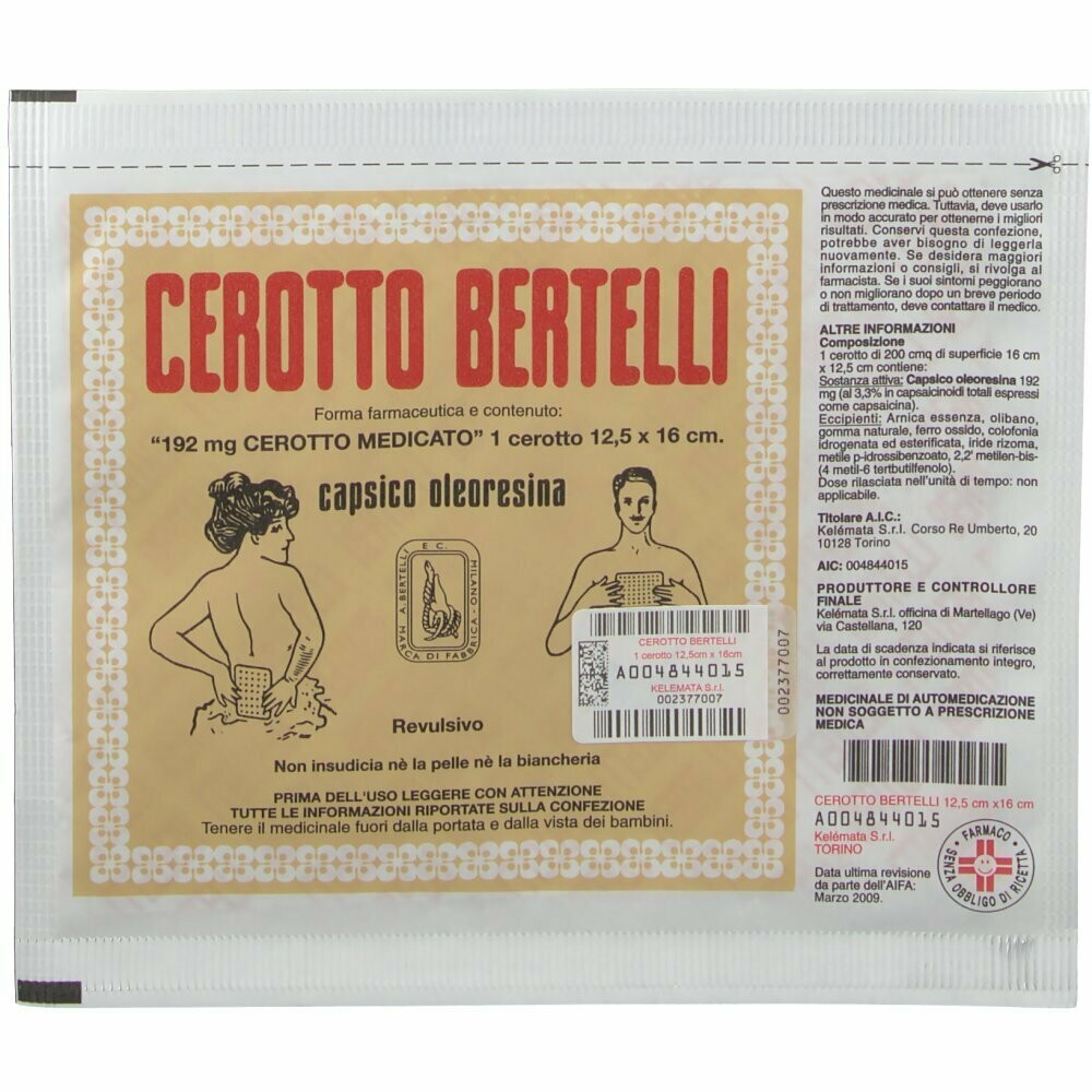 Cerotto Bertelli Grande 24 cm x 16 cm