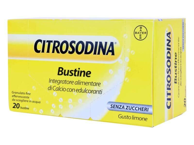 Citrosodina 20 Bustine Gusto Limone Citrosodina 20 Bustine Gusto Limone