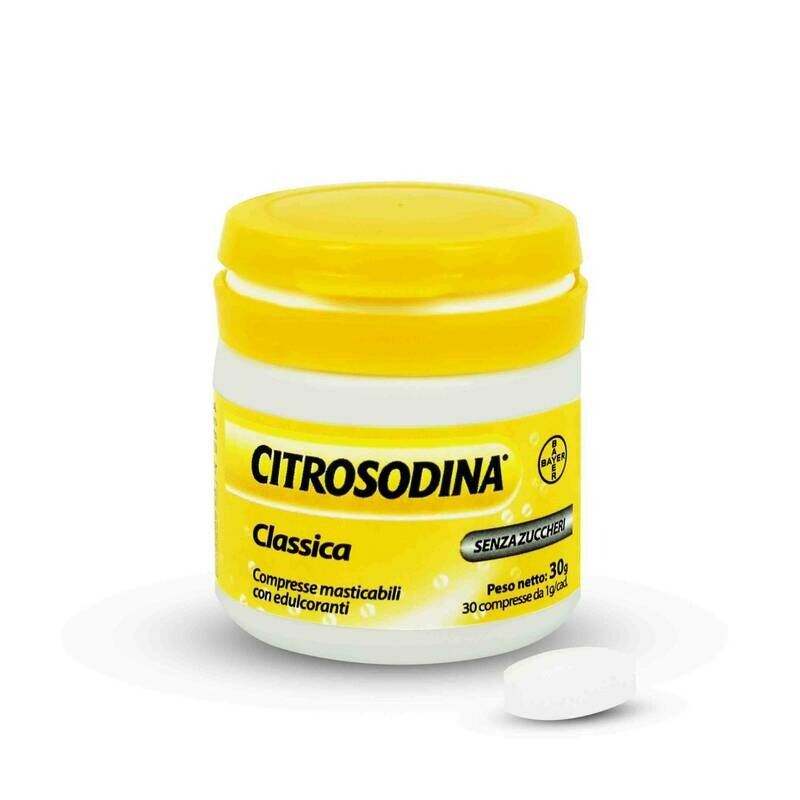 Citrosodina Compresse Masticabili 30 g Citrosodina Compresse Masticabili 30 g