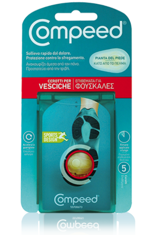 Compeed Cerotti Vesciche Pianta Del Piede 5 pz Compeed Cerotti Vesciche Pianta Del Piede 5 pz