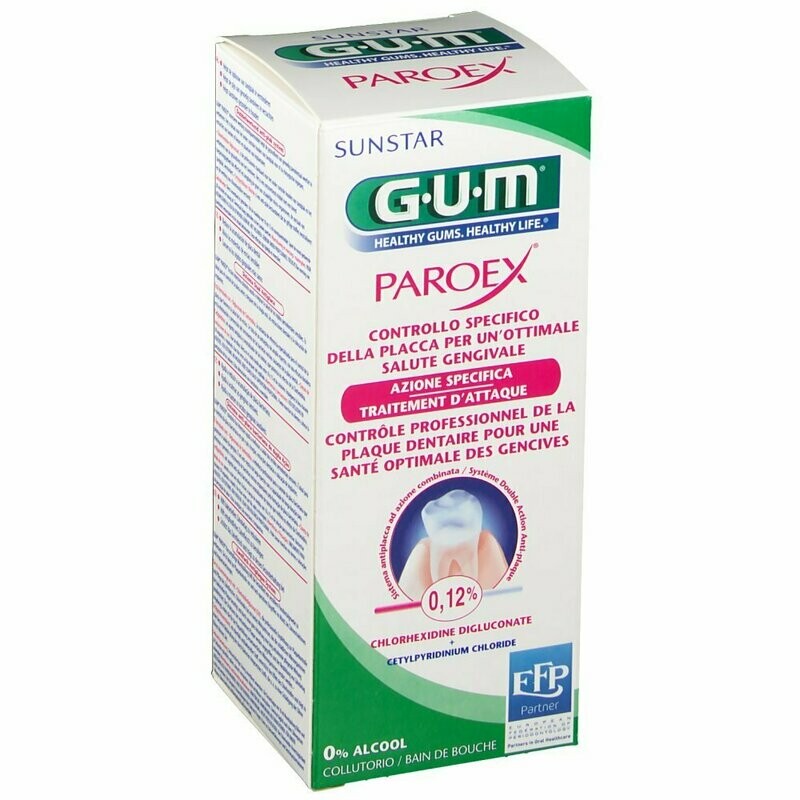 Collutorio Gum Paroex Clorexidina 0,12% 300 ml Collutorio Gum Paroex Clorexidina 0,12% 300 ml
