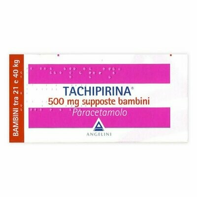 Tachipirina Bambini 500 mg 10 Supposte Tachipirina Bambini 500 mg 10 Supposte