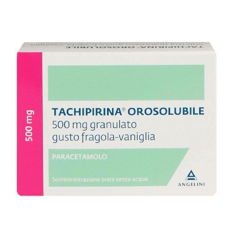 Tachipirina Orosolubile 500 mg Gusto Fragola E Vaniglia 12 Bustine Tachipirina Orosolubile 500 mg Gusto Fragola E Vaniglia 12 Bustine