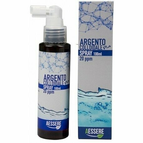 Argento Colloidale Spray 20 ppm Aessere 100 ml Argento Colloidale Spray 20 ppm Aessere 100 ml