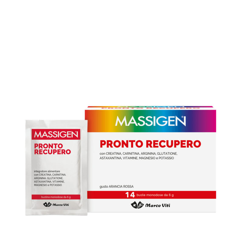 Massigen Pronto Recupero 14 Buste Gusto Arancia Rossa Massigen Pronto Recupero 14 Buste Gusto Arancia Rossa