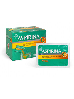 Aspirina C 10 Bustine Effervescenti Gusto Arancia