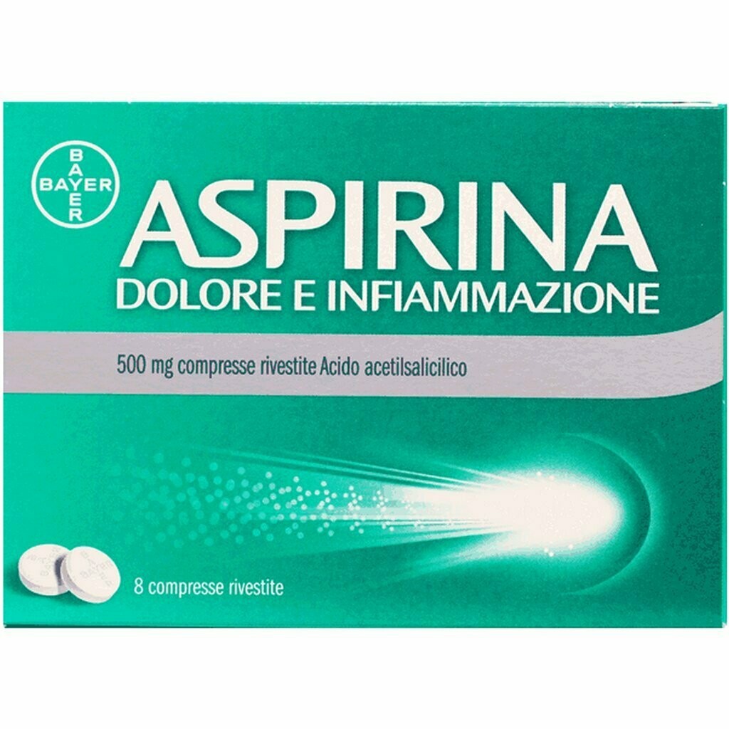 Aspirina Dolore E Infiammazione 8 Compresse Aspirina Dolore E Infiammazione 8 Compresse