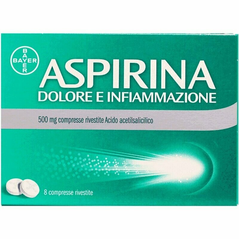 Aspirina Dolore E Infiammazione 8 Compresse Aspirina Dolore E Infiammazione 8 Compresse