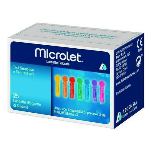 Microlet Lancette Colorate 25 pz Microlet Lancette Colorate 25 pz