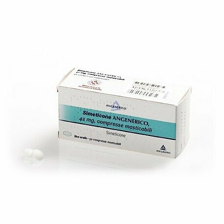 Simeticone Angelini 50 Compresse Da 42 mg Simeticone Angelini 50 Compresse Da 42 mg
