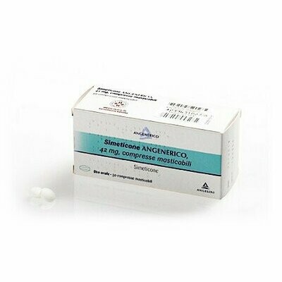 Simeticone Angelini 50 Compresse Da 42 mg Simeticone Angelini 50 Compresse Da 42 mg