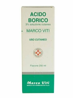Acido Borico 3% Soluzione Cutanea 500 ml Marco Viti