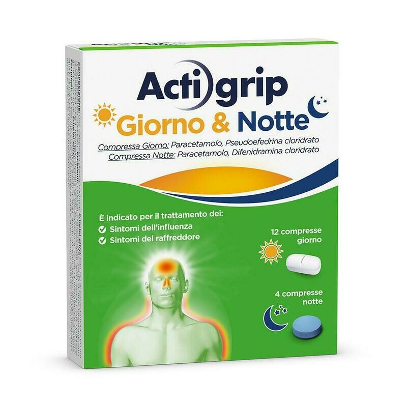 Actigrip Giorno & Notte 12 Compresse Actigrip Giorno & Notte 12 Compresse