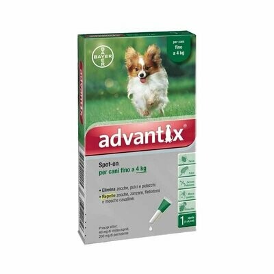 Advantix Spot-On 0-4Kg per Cani 4 Pipette Bayer
