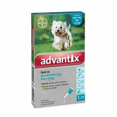 Advantix Spot-On 4-10Kg per Cani 4 Pipette Bayer