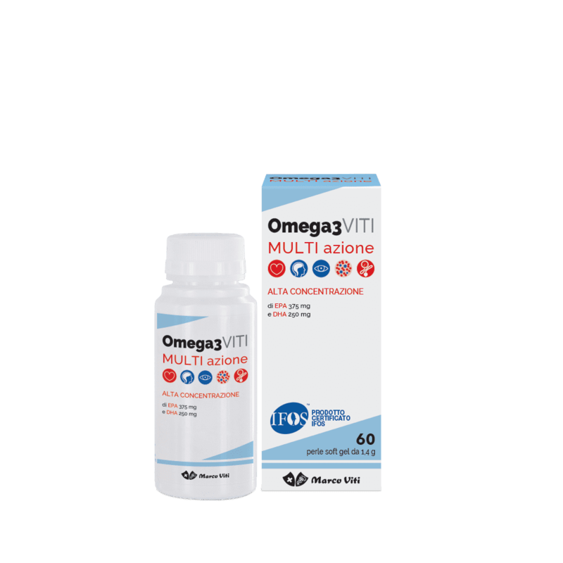 Omega 3 Viti Multi Azione 60 Perle Soft Gel Da 1,4 g Omega 3 Viti Multi Azione 60 Perle Soft Gel Da 1,4 g