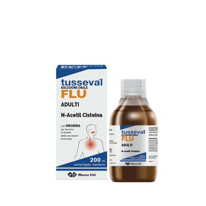 Tusseval Flu Adulti N-Acetil Cisteina 200 ml Tusseval Flu Adulti N-Acetil Cisteina 200 ml