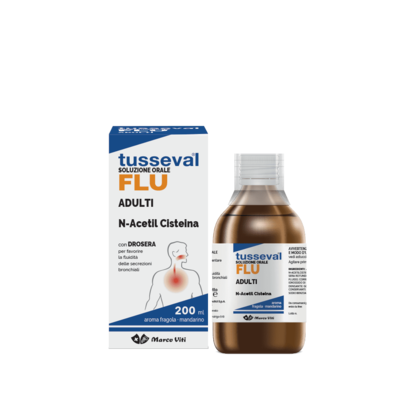 Tusseval Flu Adulti N-Acetil Cisteina 200 ml
