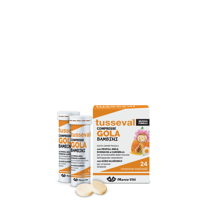 Tusseval Gola Bambini 24 Compresse Tusseval Gola Bambini 24 Compresse