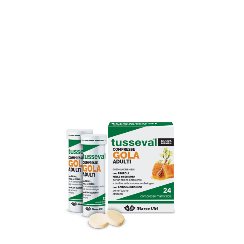 Tusseval Gola Adulti 24 Compresse Tusseval Gola Adulti 24 Compresse