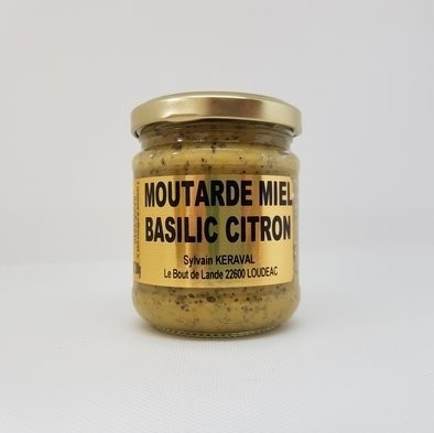 Moutarde Miel Basilic Citron 250g