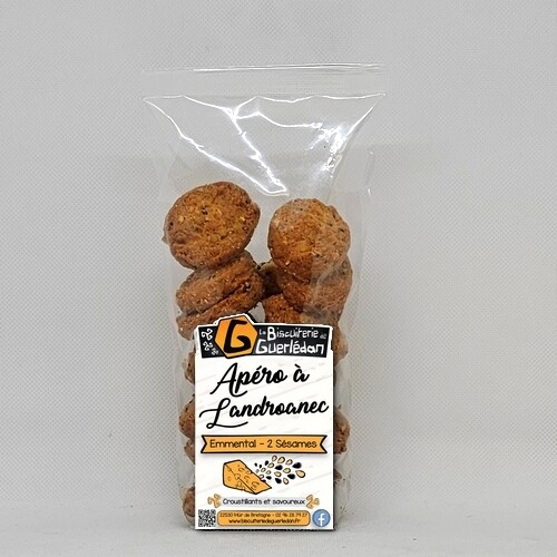 Biscuits Apéro Emmental & 2 Sésames 120g