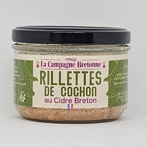 Rillettes de Cochon au Cidre fermier 180g