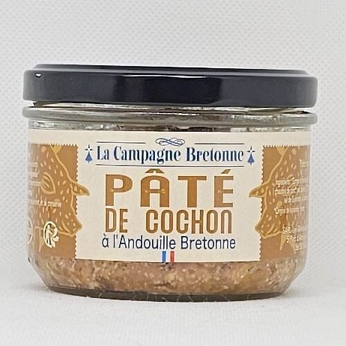 Pâté de cochon à l'Andouille bretonne 180g