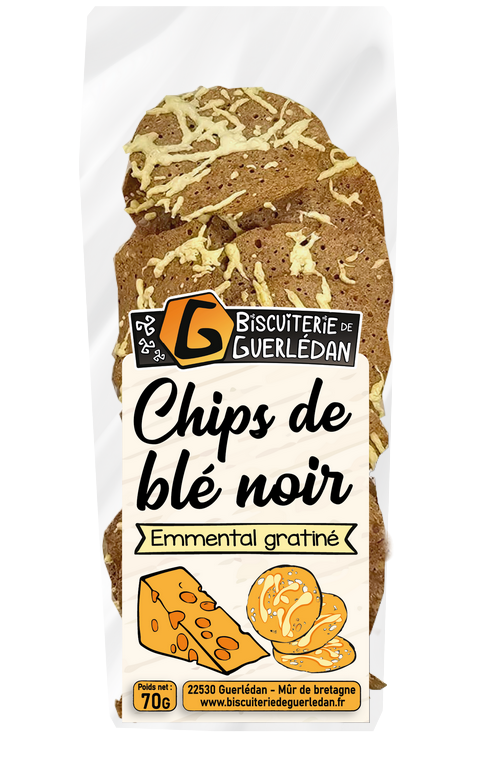 Chips de Blé Noir à l'Emmental 70g