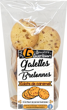 Galettes Bretonnes aux éclats de Caramel 200g Galettes Bretonnes aux éclats de Caramel 200g