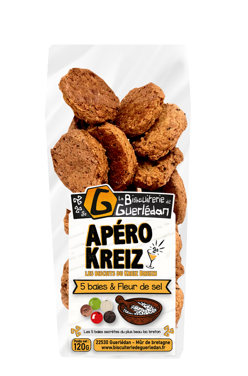 Biscuits apéro 5 Baies et Fleur de Sel