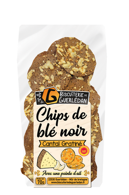 Chips de Blé Noir à Cantal Gratiné