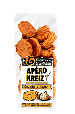 Biscuits Apéro Cheddar Oignons 120g