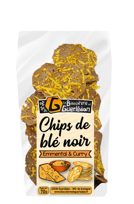Chips de Blé Noir Emmental Curry 70g