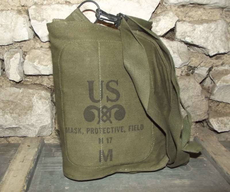 Sac Musette  étui mask protective field m17 .viêtnam.