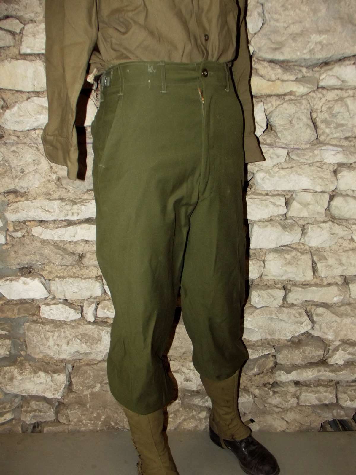 Pantalon laine US OG-108 Réenactors ww2 Guerre de Corée. Taille 38 Europe.