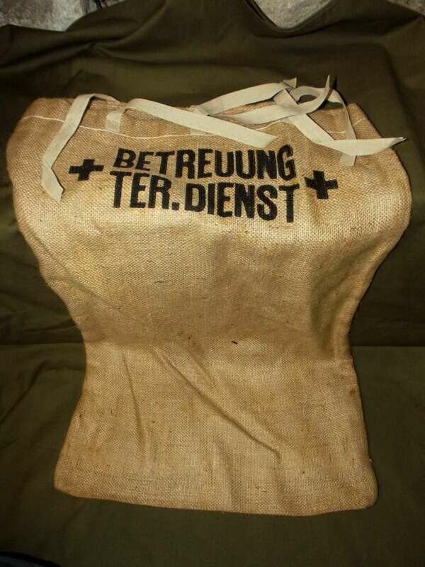 Sac Toile de jute Suisse médical 1930-40 neuf de stock.