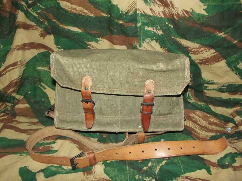 Musette, sac pour FM24/29  10 chargeurs Vintage 1950's.