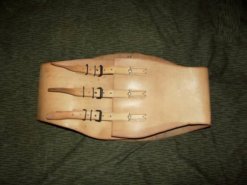 Ceinture Dorsale cuir Armée française motard Taille 2