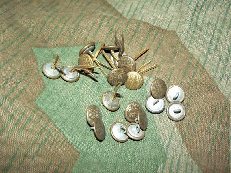 Lot de 20 boutons Allemands pour casquette officier schirmmütze.