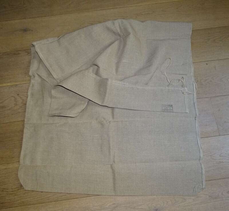 Sac en toile de lin armée française ,82X150 cm ,neuf de stock.1950's