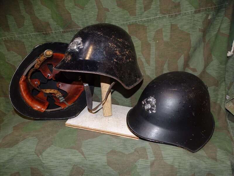 Casque Suisse Modèle 1918 pompier .