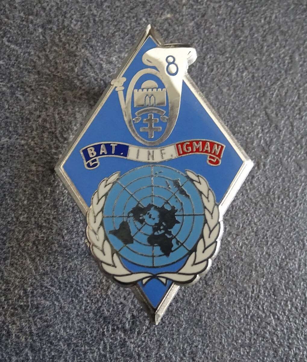 insigne  8° Groupe de Chasseurs - BAT. INF. 5 - IGMAN (opex Yougoslavie)