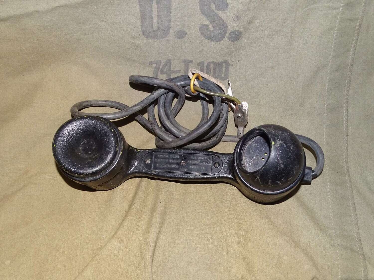 US signal corps handset ts10-g, testeur de ligne 1944