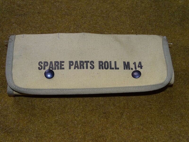 Etui parts roll M-14 us ,calibre 30 et 50 pièces de rechange.OD3 ,Stock NOS