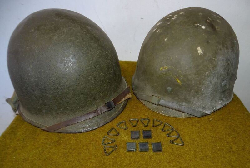 10 crochets et 5 fermoirs Stock nos  pour Casque US M-1 Helmet