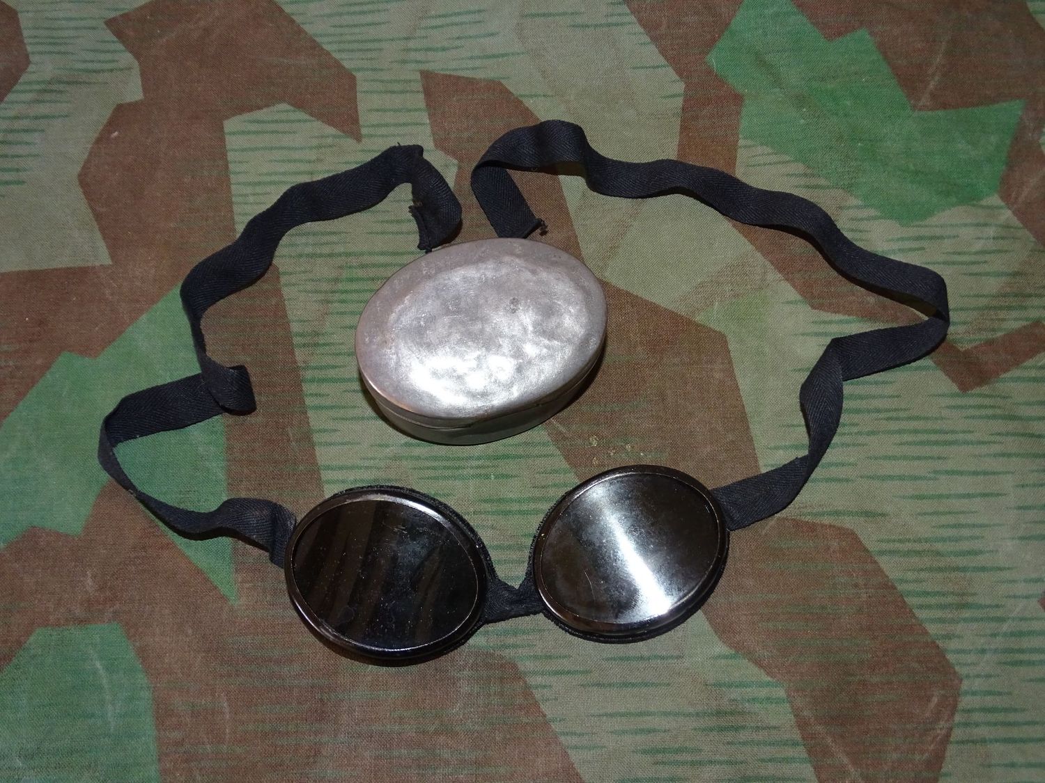 lunette de glacier gebirgsjager suisse ww2/ 1950's