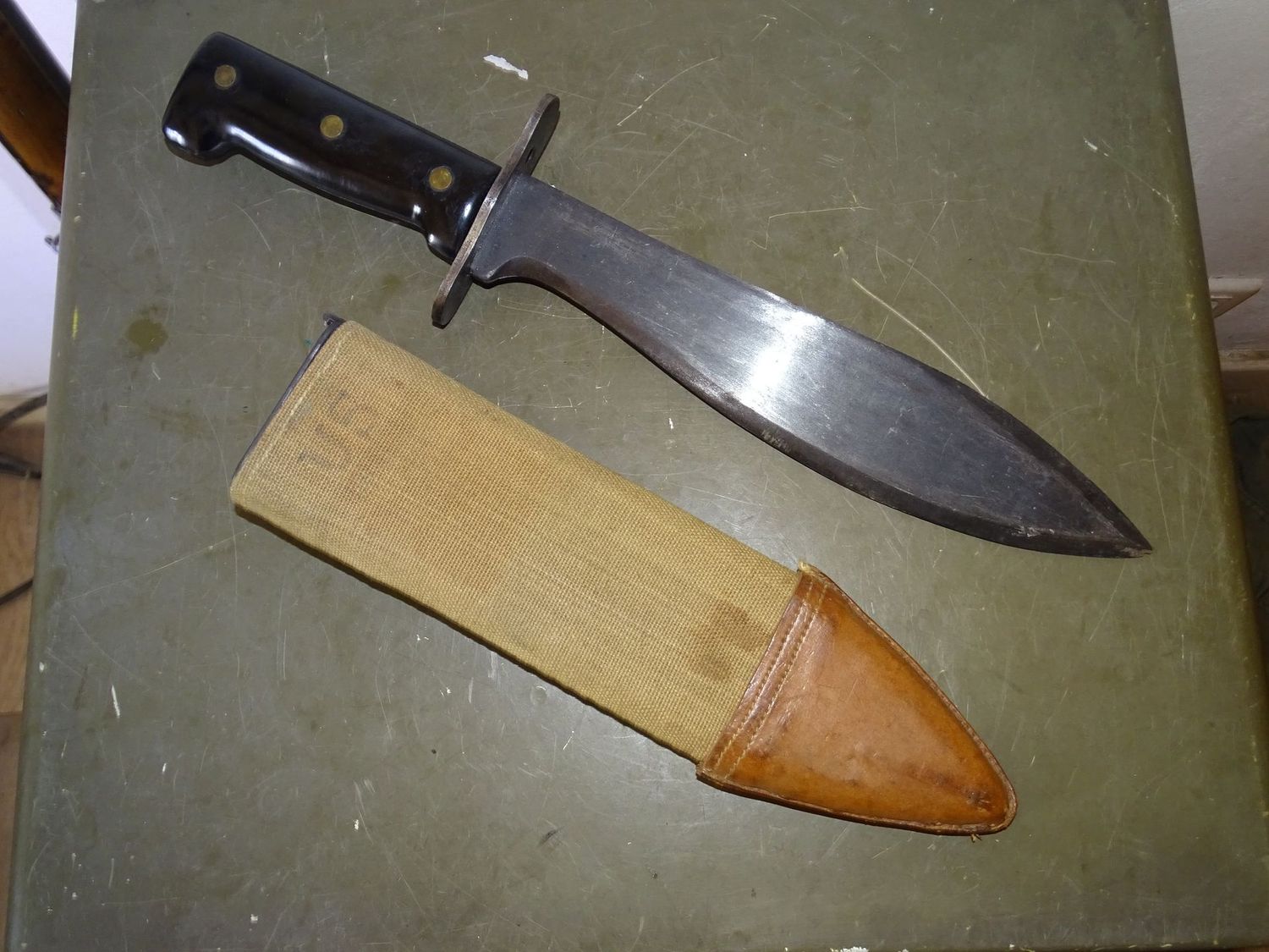Bolo M1917 KIFFE 1960 Vietnam- Superbe État avec Fourreau d'Époque WW1