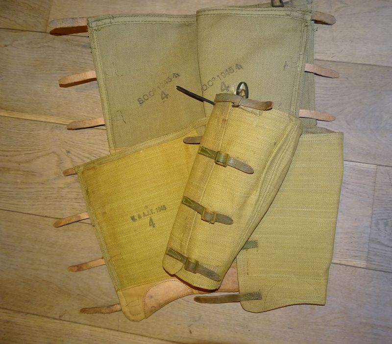 Paire de Guêtres de Motocycliste Britannique WW2 - 1945, Taille 4